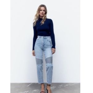 ZARA Mom Fit Biker Z1975 Jeans